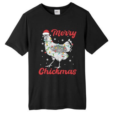 Merry Chickmas Gift Tall Fusion ChromaSoft Performance T-Shirt