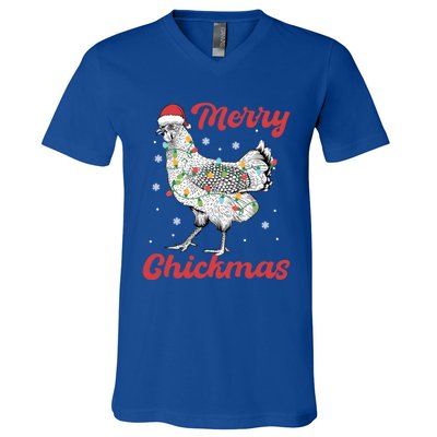 Merry Chickmas Gift V-Neck T-Shirt