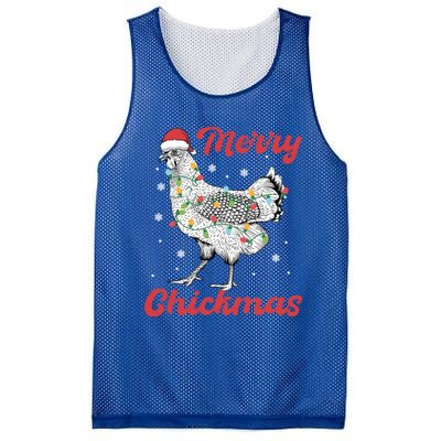 Merry Chickmas Gift Mesh Reversible Basketball Jersey Tank