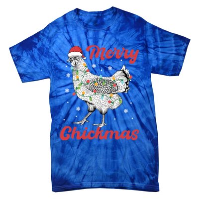 Merry Chickmas Gift Tie-Dye T-Shirt