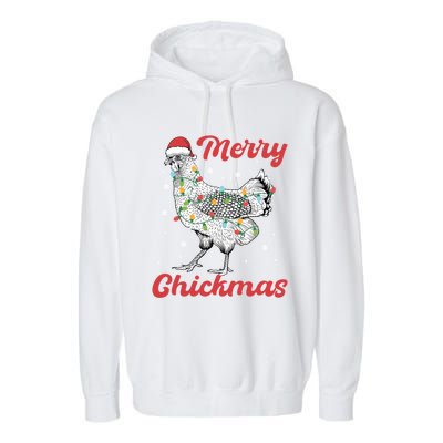 Merry Chickmas Gift Garment-Dyed Fleece Hoodie