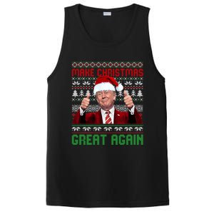 Make Christmas Great Again Santa Trump 2024 Ugly Great Gift PosiCharge Competitor Tank