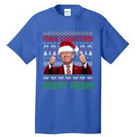 Make Christmas Great Again Santa Trump 2024 Ugly Great Gift Tall T-Shirt