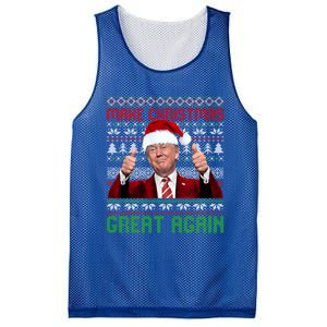 Make Christmas Great Again Santa Trump 2024 Ugly Great Gift Mesh Reversible Basketball Jersey Tank