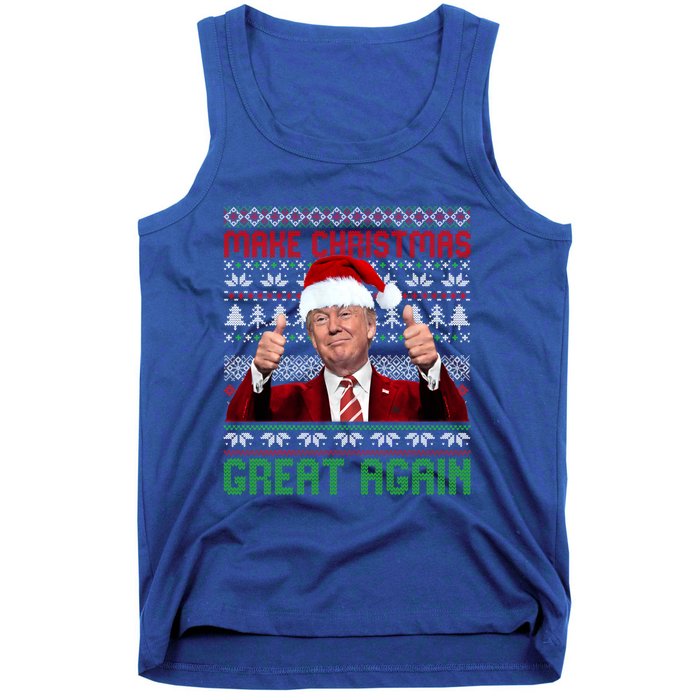 Make Christmas Great Again Santa Trump 2024 Ugly Great Gift Tank Top