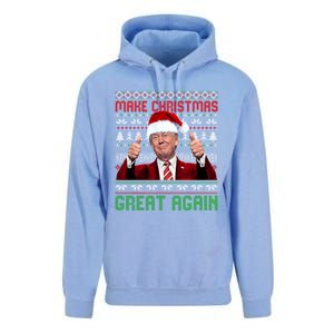 Make Christmas Great Again Santa Trump 2024 Ugly Great Gift Unisex Surf Hoodie