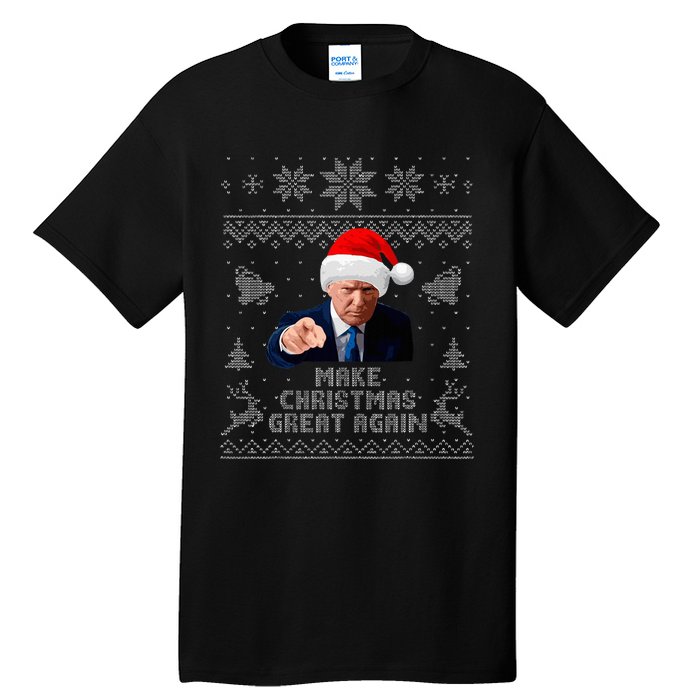 Make Christmas Great Again Donald Trump Holiday Tall T-Shirt