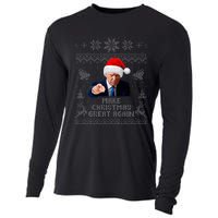 Make Christmas Great Again Donald Trump Holiday Cooling Performance Long Sleeve Crew