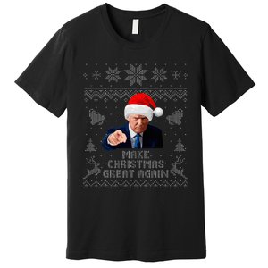 Make Christmas Great Again Donald Trump Holiday Premium T-Shirt