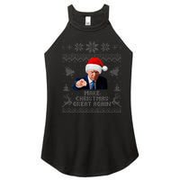 Make Christmas Great Again Donald Trump Holiday Women's Perfect Tri Rocker Tank