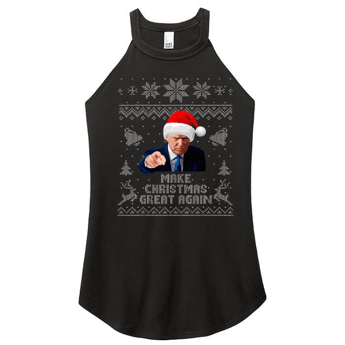 Make Christmas Great Again Donald Trump Holiday Women's Perfect Tri Rocker Tank