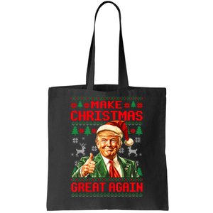 Make Christmas Great Again Xmas Trump Santa Ugly Tote Bag