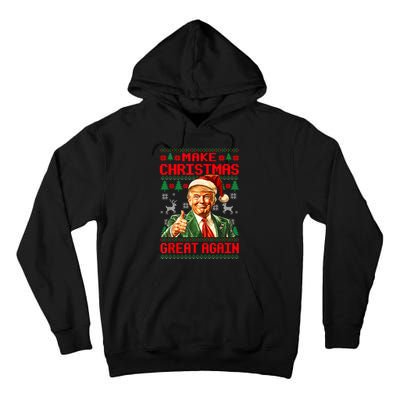 Make Christmas Great Again Xmas Trump Santa Ugly Tall Hoodie