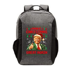 Make Christmas Great Again Xmas Trump Santa Ugly Vector Backpack