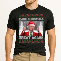 Make Christmas Great Again Funny Trump Pajamas Ugly Sweater Cooling Performance Crew T-Shirt
