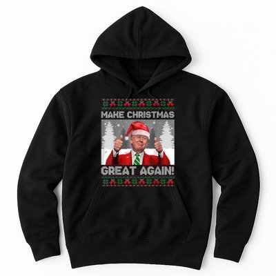 Make Christmas Great Again Funny Trump Pajamas Ugly Sweater Hoodie