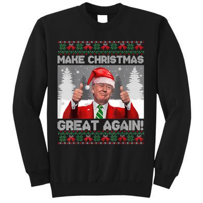Make Christmas Great Again Funny Trump Pajamas Ugly Sweater Sweatshirt