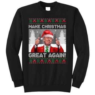 Make Christmas Great Again Funny Trump Pajamas Ugly Sweater Sweatshirt