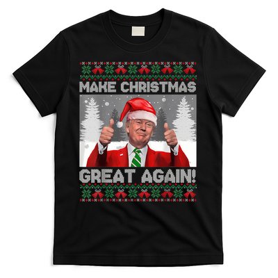Make Christmas Great Again Funny Trump Pajamas Ugly Sweater T-Shirt