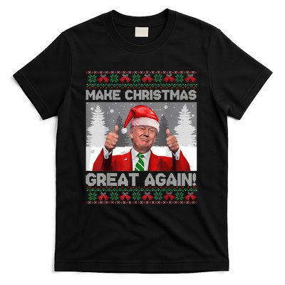 Make Christmas Great Again Funny Trump Pajamas Ugly Sweater T-Shirt