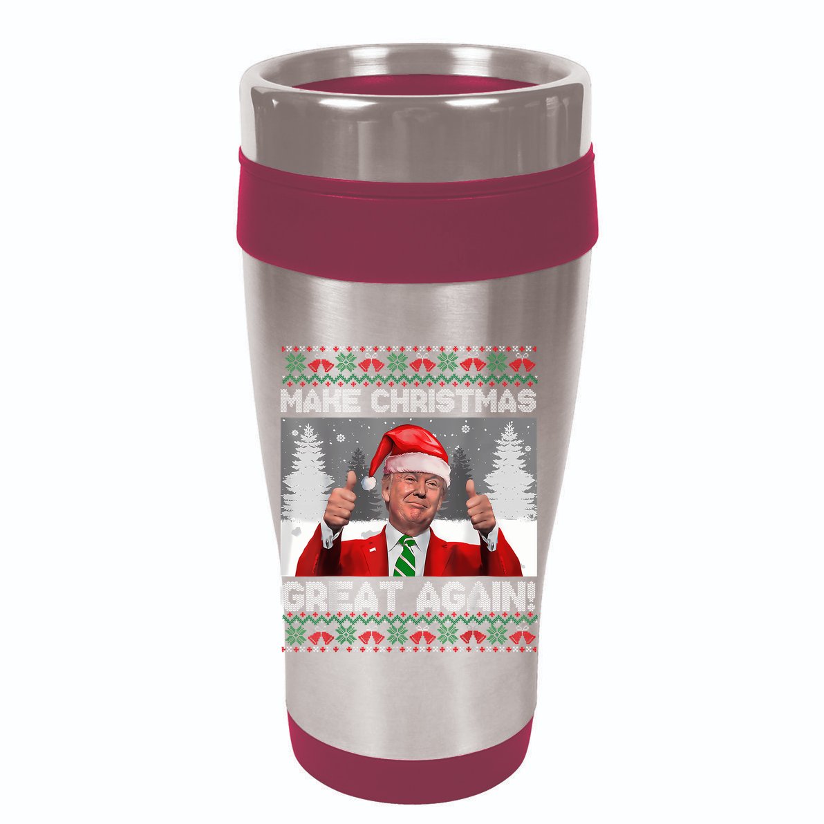 Make Christmas Great Again Funny Trump Pajamas Ugly Sweater Backpack