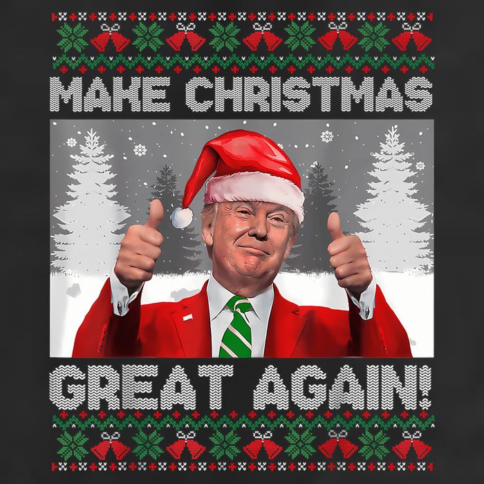 Make Christmas Great Again Funny Trump Pajamas Ugly Sweater Beanie