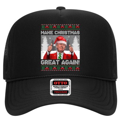 Make Christmas Great Again Funny Trump Pajamas Ugly Sweater Hat