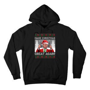 Make Christmas Great Again Funny Trump Pajamas Ugly Sweater Tall Hoodie