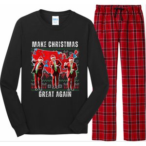 Make Christmas Great Again Trump Pajamas Ugly (11) Long Sleeve Pajama Set