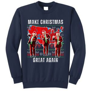 Make Christmas Great Again Trump Pajamas Ugly (11) Sweatshirt