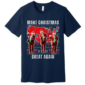 Make Christmas Great Again Trump Pajamas Ugly (11) Premium T-Shirt