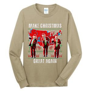 Make Christmas Great Again Trump Pajamas Ugly (11) Tall Long Sleeve T-Shirt