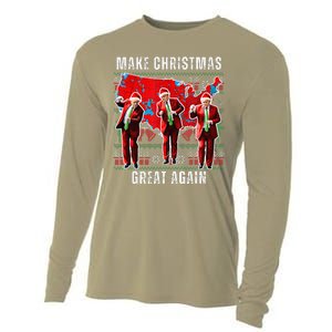 Make Christmas Great Again Trump Pajamas Ugly (11) Cooling Performance Long Sleeve Crew