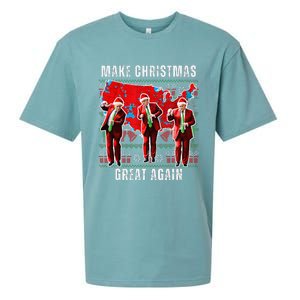 Make Christmas Great Again Trump Pajamas Ugly (11) Sueded Cloud Jersey T-Shirt