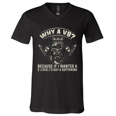 Mechanic Car Guy Car Tuning Muscle Car V-Neck T-Shirt