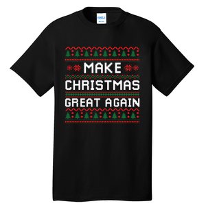 Make Christmas Great Again Trump 2024 Christmas Tall T-Shirt