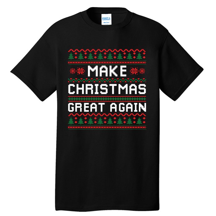 Make Christmas Great Again Trump 2024 Christmas Tall T-Shirt