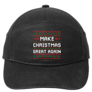 Make Christmas Great Again Trump 2024 Christmas 7-Panel Snapback Hat