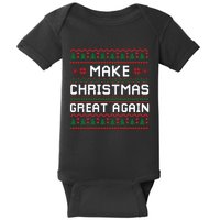 Make Christmas Great Again Trump 2024 Christmas Baby Bodysuit