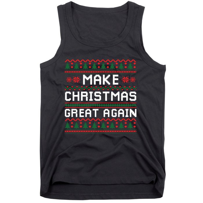 Make Christmas Great Again Trump 2024 Christmas Tank Top