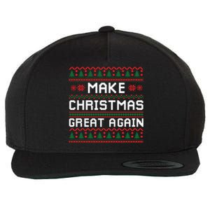 Make Christmas Great Again Trump 2024 Christmas Wool Snapback Cap