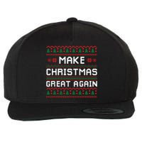 Make Christmas Great Again Trump 2024 Christmas Wool Snapback Cap