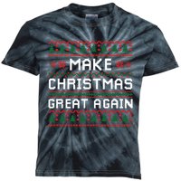 Make Christmas Great Again Trump 2024 Christmas Kids Tie-Dye T-Shirt