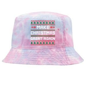 Make Christmas Great Again Trump 2024 Christmas Tie-Dyed Bucket Hat