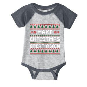 Make Christmas Great Again Trump 2024 Christmas Infant Baby Jersey Bodysuit