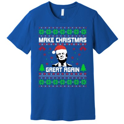 Make Christmas Great Again Donald Trump Ugly Sweater Great Gift Premium T-Shirt