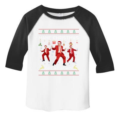 Make Christmas Great Again Santa Trump Dance Ugly Funny Gift Toddler Fine Jersey T-Shirt