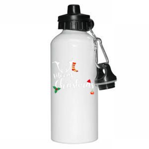 Merry Christmas Gift Aluminum Water Bottle