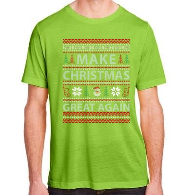 Make Christmas Great Again Holiday Cheer Trump 2024 Adult ChromaSoft Performance T-Shirt