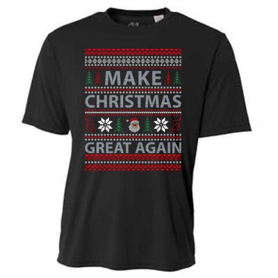 Make Christmas Great Again Holiday Cheer Trump 2024 Cooling Performance Crew T-Shirt